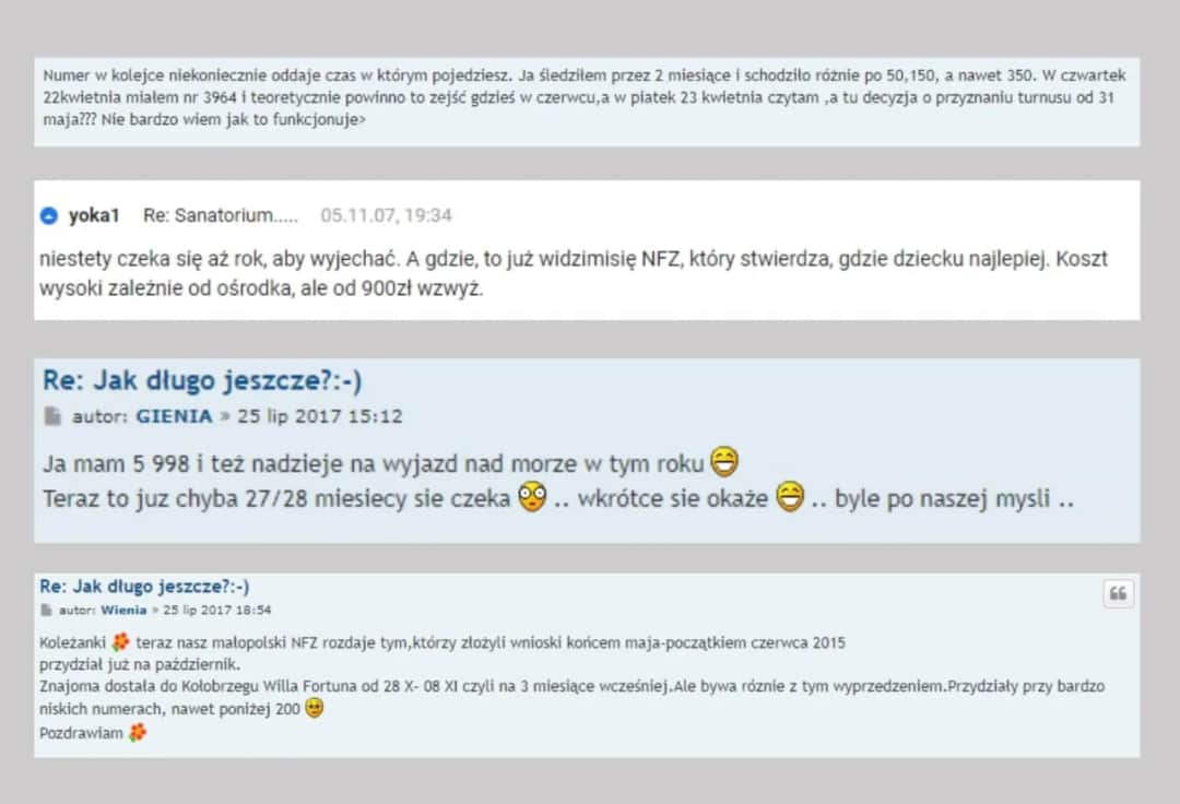 Jak sprawdzić swój numer w kolejce oczekujących do sanatorium NFZ