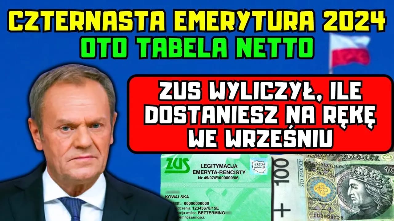 Ile jest 14 emerytury? Sprawdź, ile naprawdę dostaniesz netto